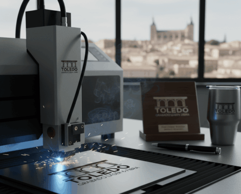 Grabado láser y fibra en Toledo para empresas