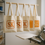 Bolsas de tela y tote bags personalizadas con serigrafía para tiendas y marcas en Toledo