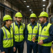 Ropa de protección laboral personalizada con serigrafía para empresas industriales