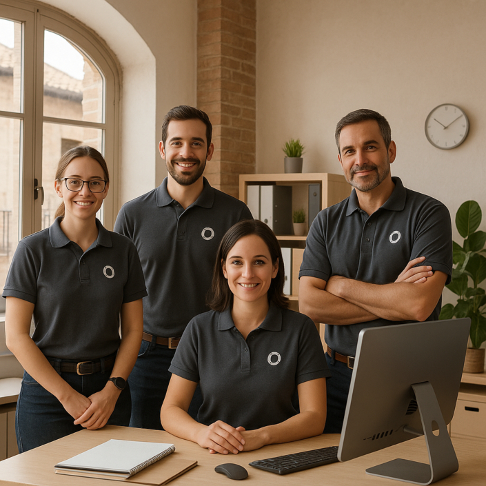 Ilustración de un equipo con uniformes personalizados para planificar su reposición
