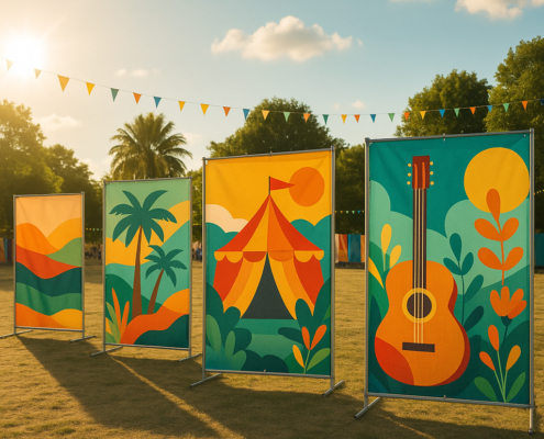 Lonas publicitarias para eventos de verano en Toledo — banners y carteles al aire libre