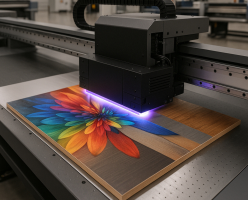 Impresión UV sobre objetos rígidos — proceso de personalización en materiales planos